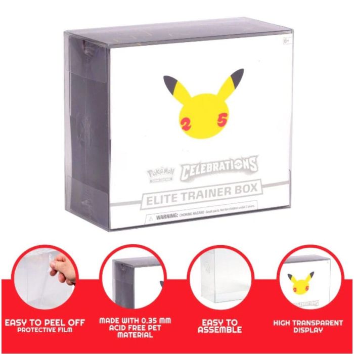 PET Protectors 5-Pack for Booster Boxes / Elite Trainer Boxes Ver. 2