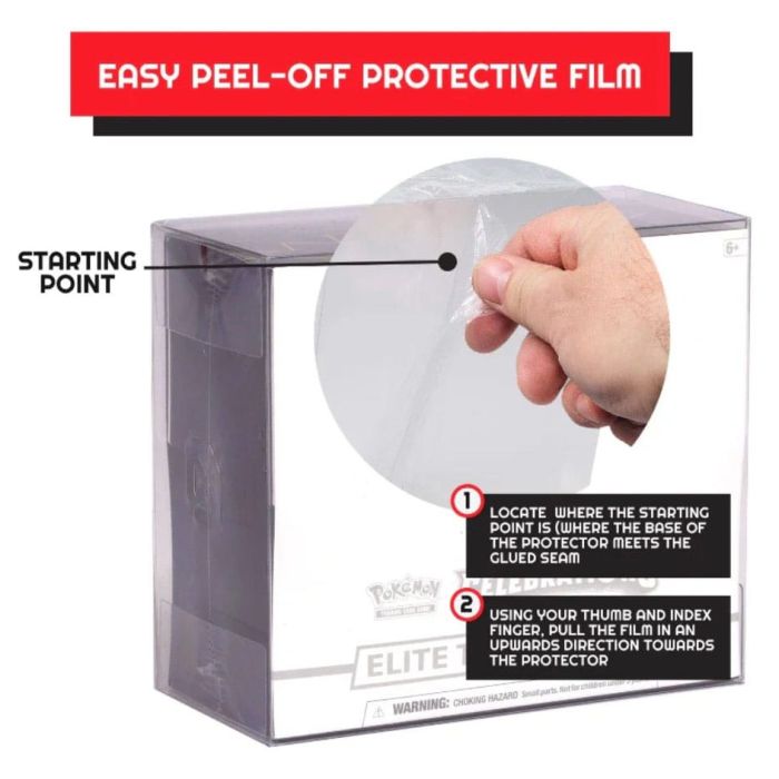 PET Protectors 5-Pack for Booster Boxes / Elite Trainer Boxes Ver. 2