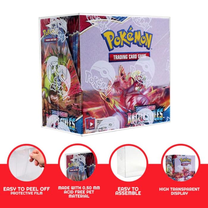 PET Protectors 5-Pack for Booster Boxes / Elite Trainer Boxes Ver. 1              