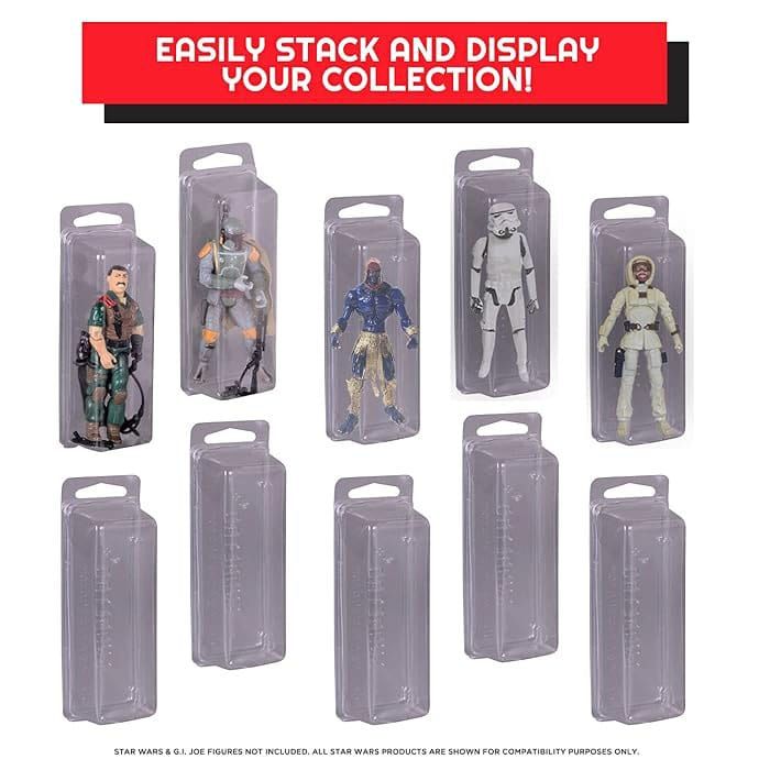 Clamshell PET Protectors 50-Pack for Action Figures