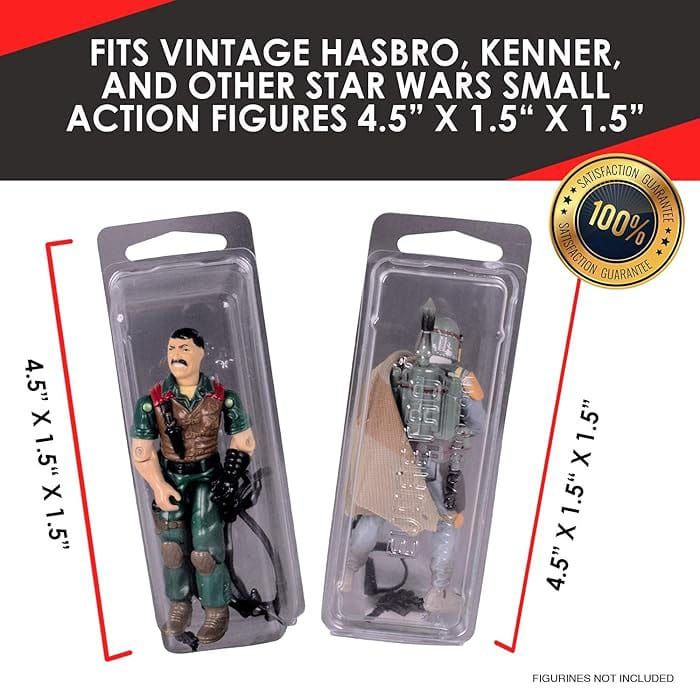 Clamshell PET Protectors 50-Pack for Action Figures