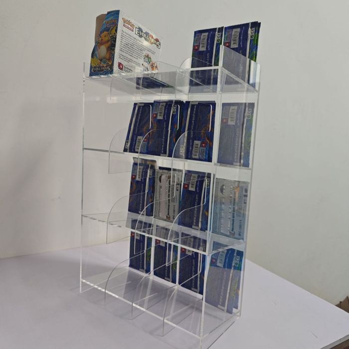 Acryl Counter Display for Trading Card Booster Packs