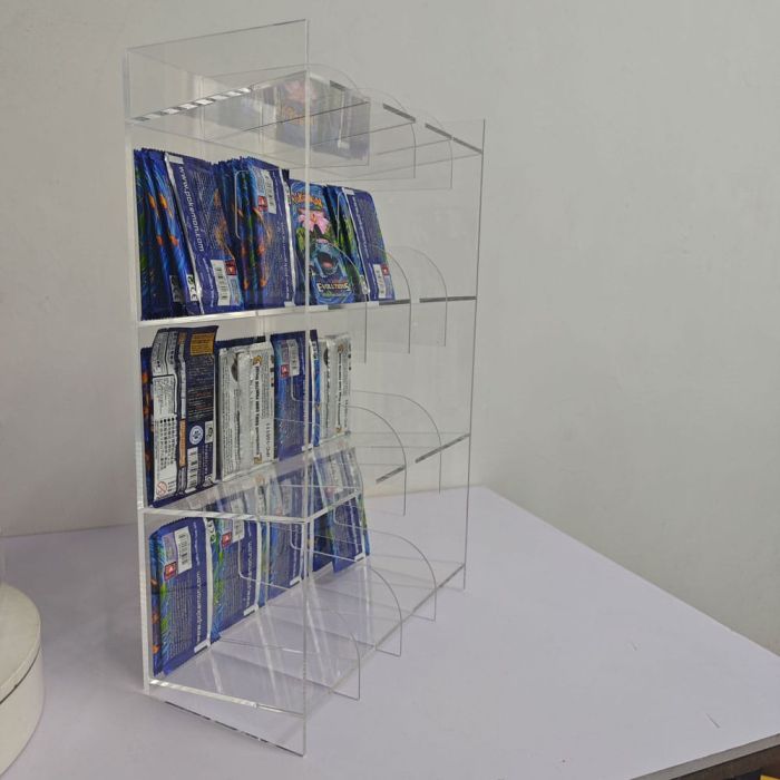 Acryl Counter Display for Trading Card Booster Packs