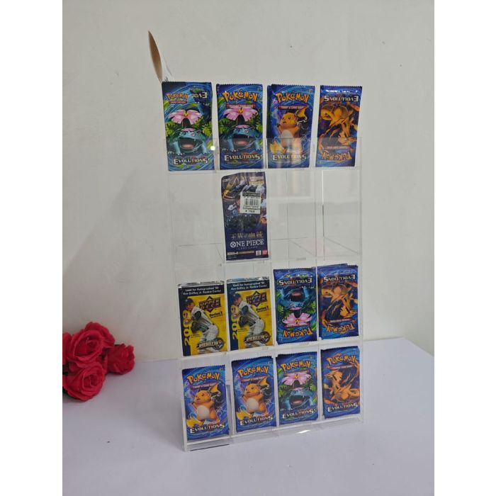 Acryl Counter Display for Trading Card Booster Packs