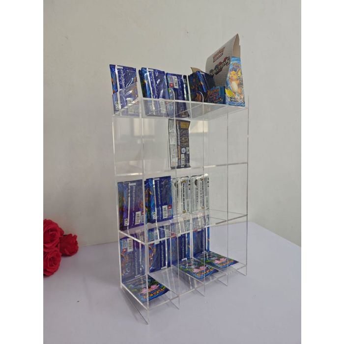 Acryl Counter Display for Trading Card Booster Packs