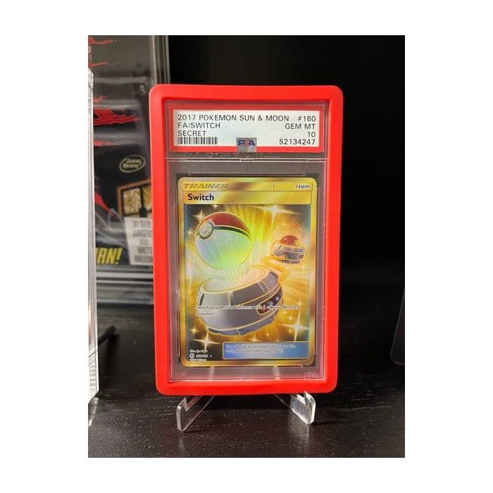 Evoretro Bumper Protector for PSA Slabs Red