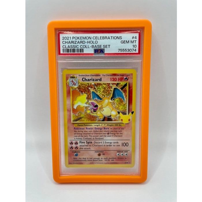 Evoretro Bumper Protector for PSA Slabs Orange