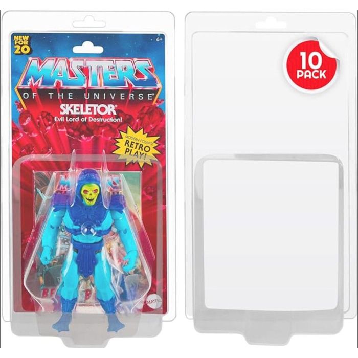 Clamshell PET Protectors 10-Pack for Masters of the Universe Action Figures