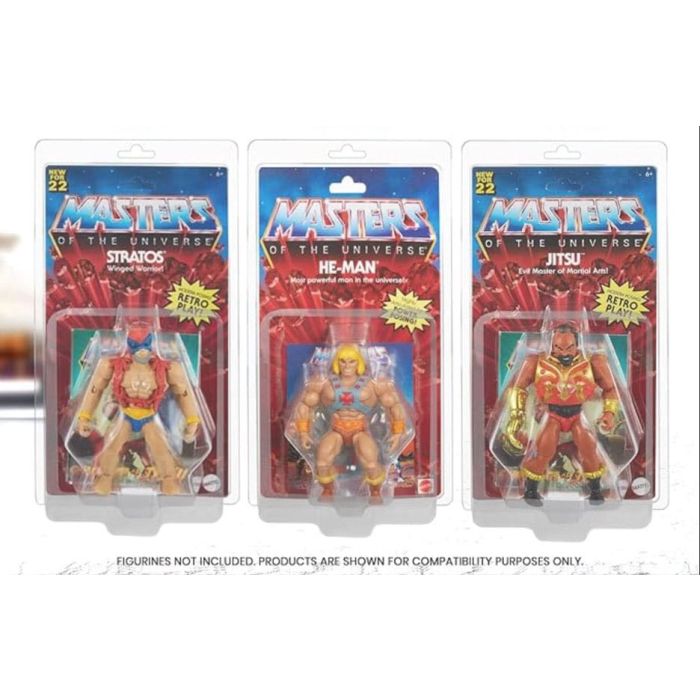 Clamshell PET Protectors 10-Pack for Masters of the Universe Action Figures