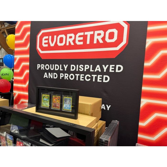 Evoretro Display Frame Card Display Case for 3 Magnetic Case Cards