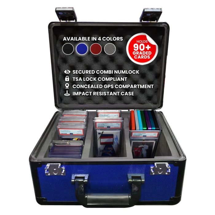 Evoretro Trading Card Storage Box for 90 Cards X Blue