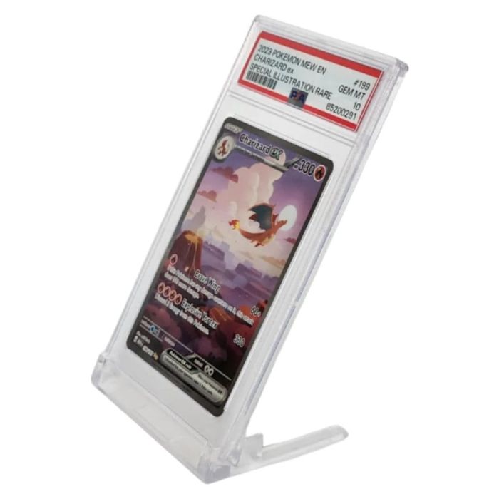 Evoretro Display Stands 5-Pack for Graded Cards Slabs Transparent