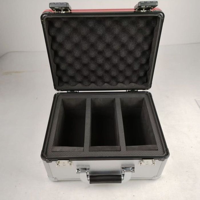 Evoretro Trading Card Storage Box for 90 Cards X Red and Silver