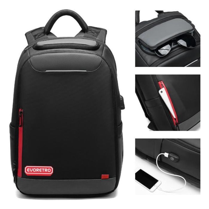Evoretro HybridPro Travel Backpack Black