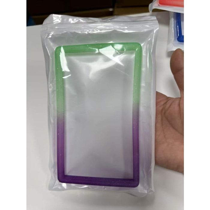 Evoretro Bumper for PSA Graded Card Slab Gradient Green-Purple Glitter