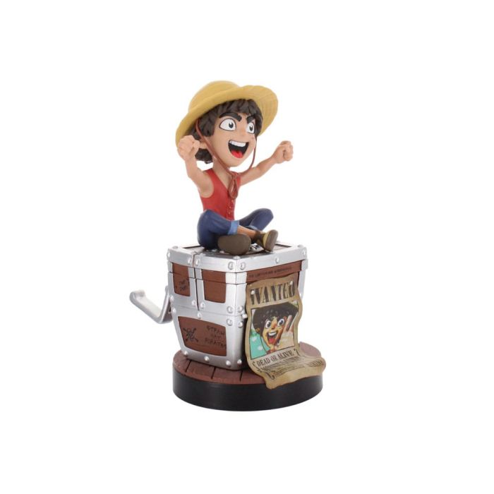 One Piece Cable Guys Charging Stand Luffy Wanted Poster 21 cm