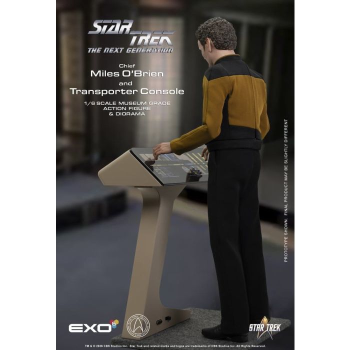 Star Trek: The Next Generation Action Figure 1/6 Chief Miles O'Brien with Transporter Console 30 cm
