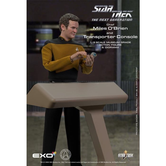 Star Trek: The Next Generation Action Figure 1/6 Chief Miles O'Brien with Transporter Console 30 cm