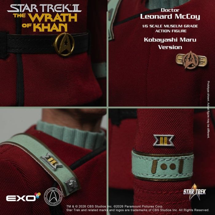 Star Trek II: The Wrath of Khan Action Figure 1/6 Dr. Leonard McCoy Kobayashi Maru Version 30 cm