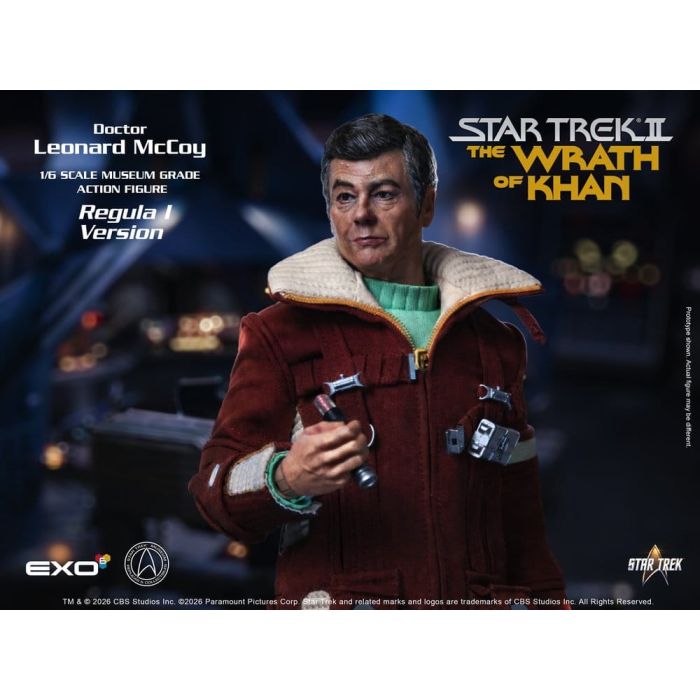 Star Trek II: The Wrath of Khan Action Figure 1/6 Dr. Leonard McCoy Regula I Version 30 cm