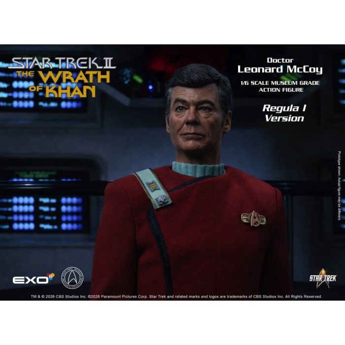 Star Trek II: The Wrath of Khan Action Figure 1/6 Dr. Leonard McCoy Regula I Version 30 cm