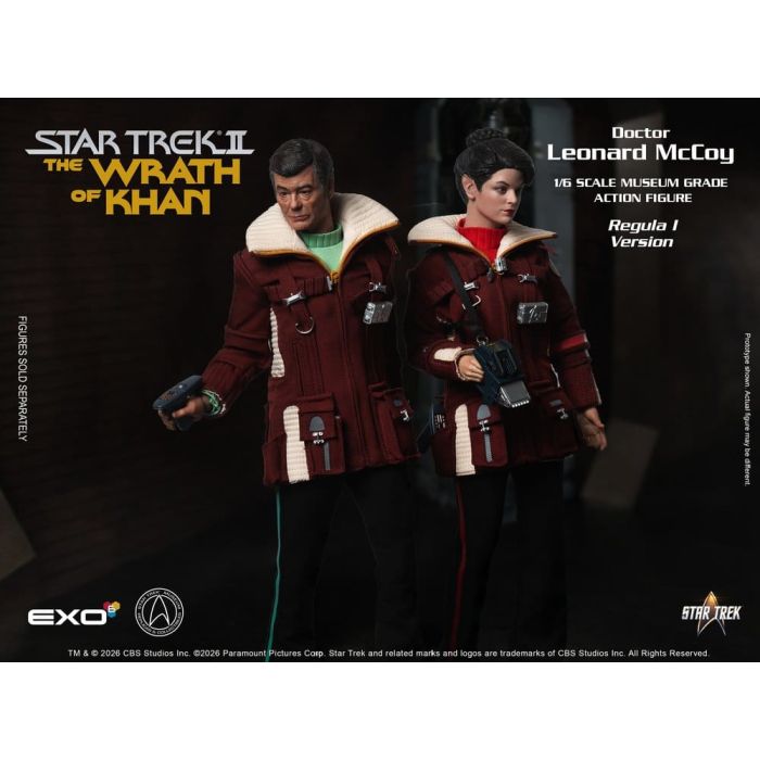 Star Trek II: The Wrath of Khan Action Figure 1/6 Dr. Leonard McCoy Regula I Version 30 cm