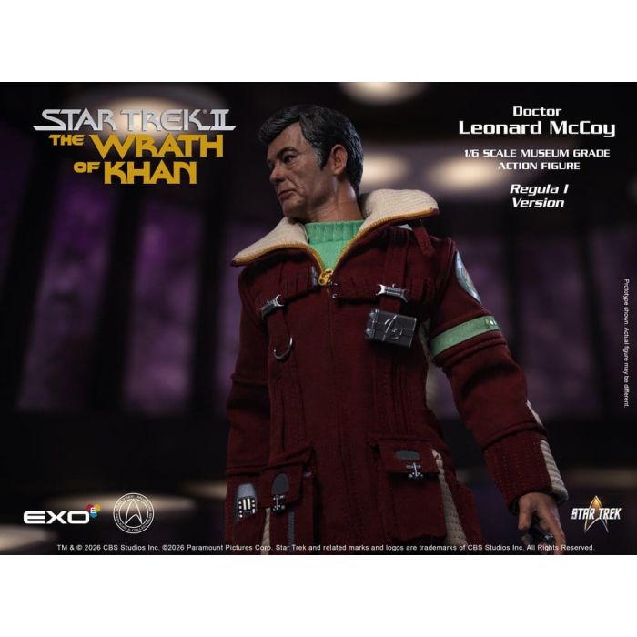 Star Trek II: The Wrath of Khan Action Figure 1/6 Dr. Leonard McCoy Regula I Version 30 cm
