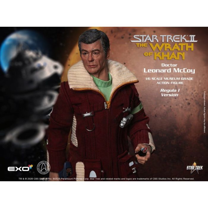 Star Trek II: The Wrath of Khan Action Figure 1/6 Dr. Leonard McCoy Regula I Version 30 cm