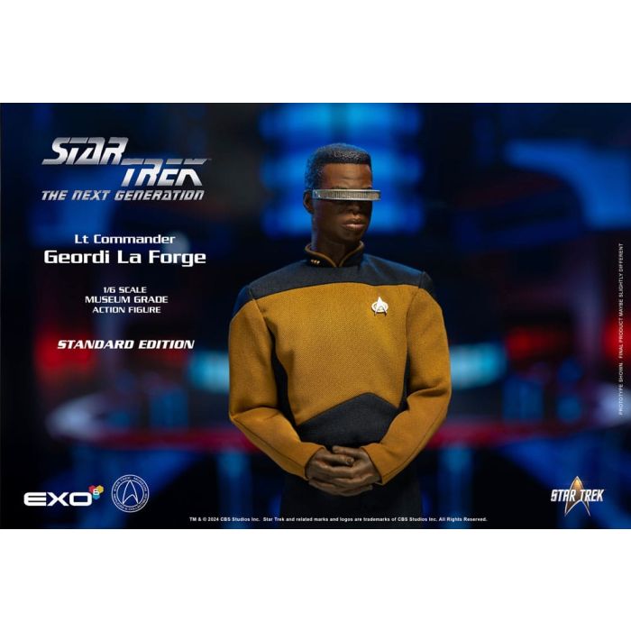 Star Trek: The Next Generation Action Figure 1/6 Lt. Commander Geordi La Forge (Standard Version) 28 cm