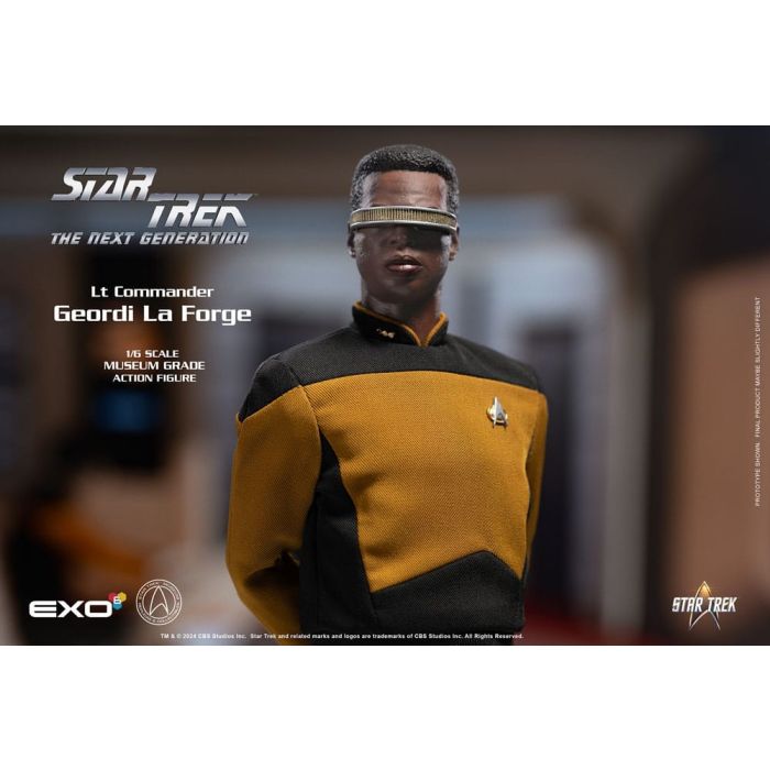 Star Trek: The Next Generation Action Figure 1/6 Lt. Commander Geordi La Forge (Standard Version) 28 cm