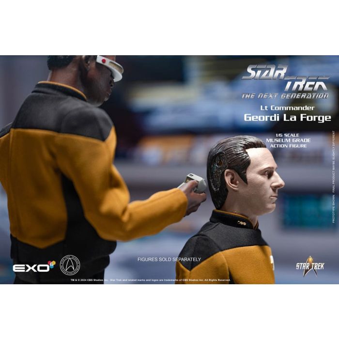 Star Trek: The Next Generation Action Figure 1/6 Lt. Commander Geordi La Forge (Standard Version) 28 cm