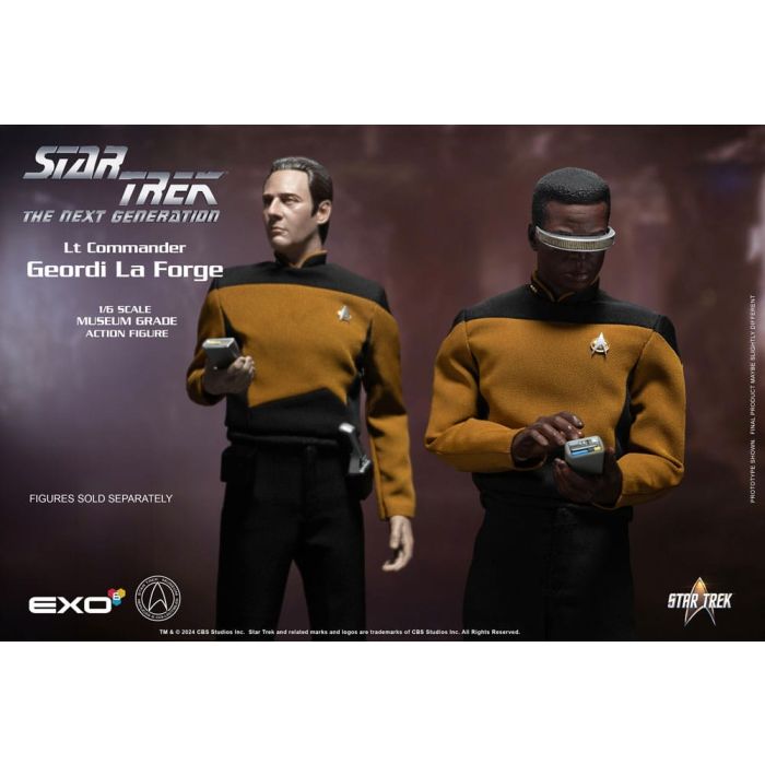 Star Trek: The Next Generation Action Figure 1/6 Lt. Commander Geordi La Forge (Standard Version) 28 cm