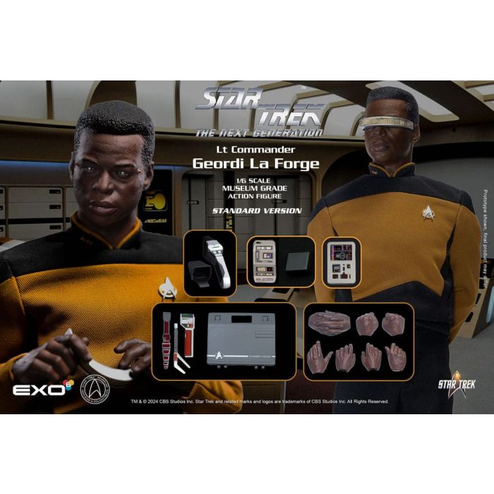 Star Trek: The Next Generation Action Figure 1/6 Lt. Commander Geordi La Forge (Standard Version) 28 cm