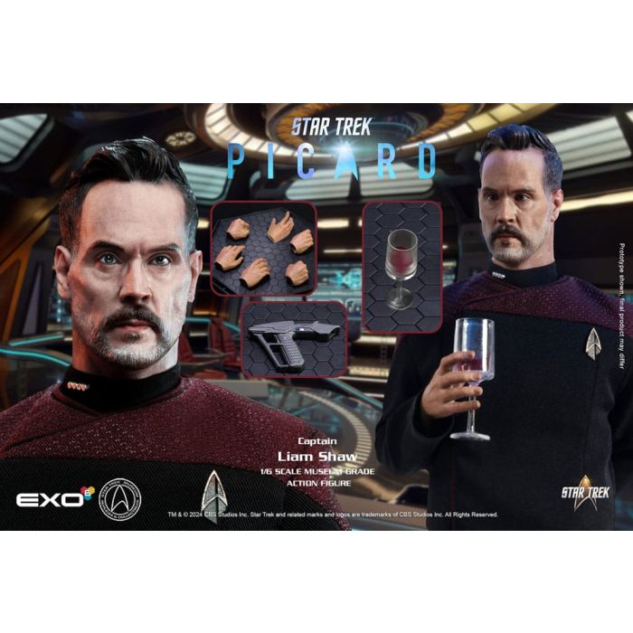 Star Trek: Picard Action Figure 1/6 Captain Liam Shaw 30 cm