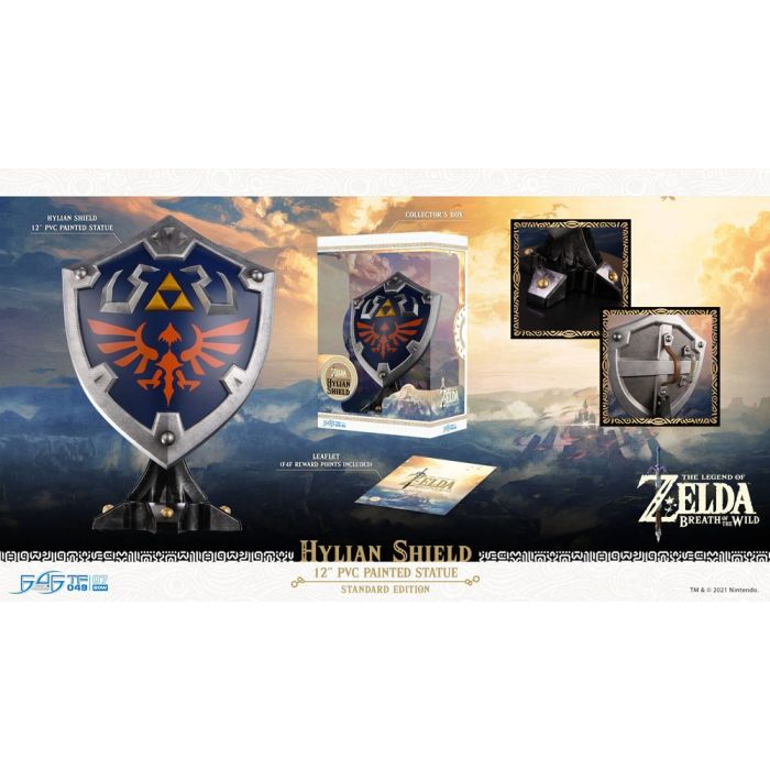 The Legend of Zelda Breath of the Wild PVC Statue Hylian Shield Standard Edition 29 cm