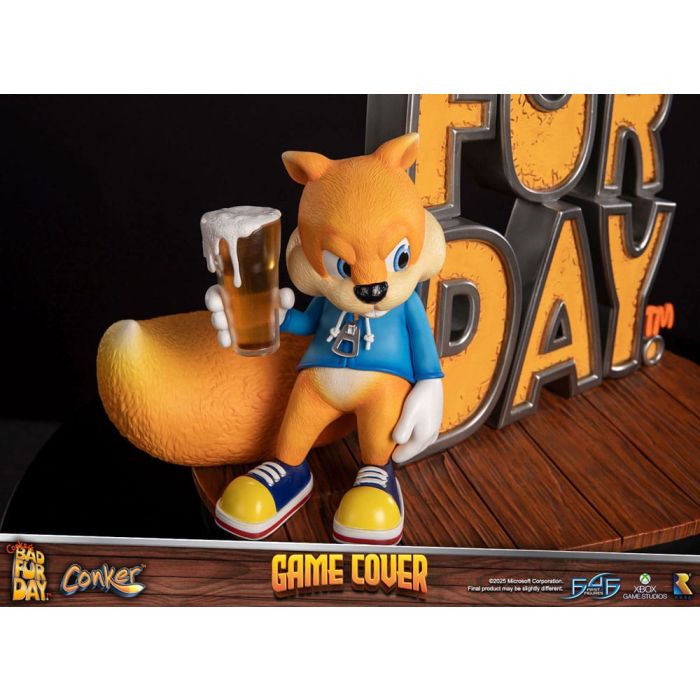 Conker´s Bad Fur Day Statue Game Cover Exclusive Edition 45 cm