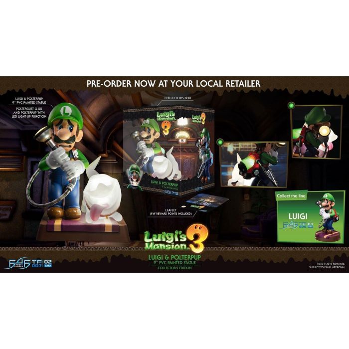 Luigi Statue Collector's Edition - Luigi's Mansion 3 - First 4 Figures