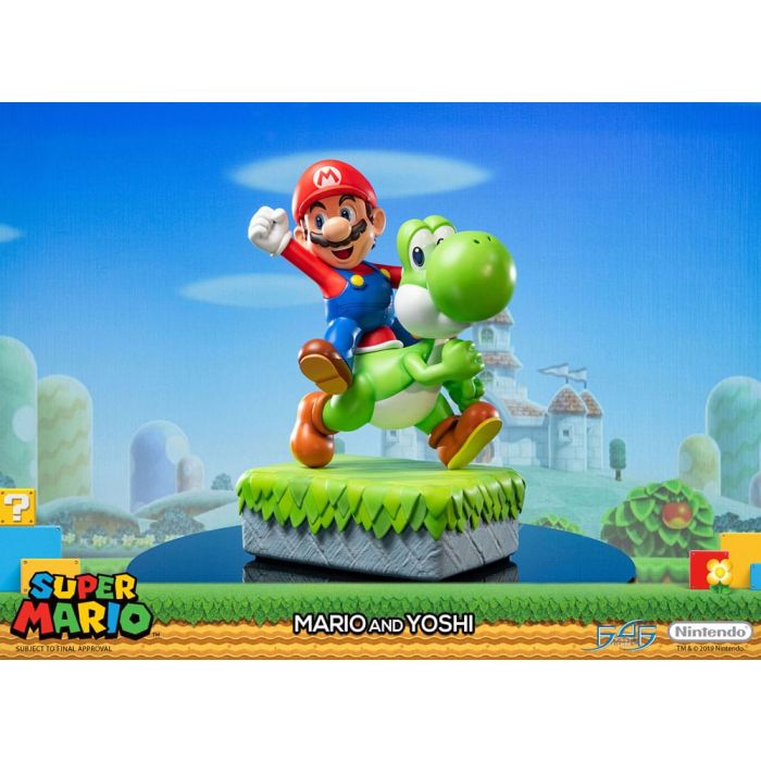 Super Mario Statue Mario & Yoshi 48 cm