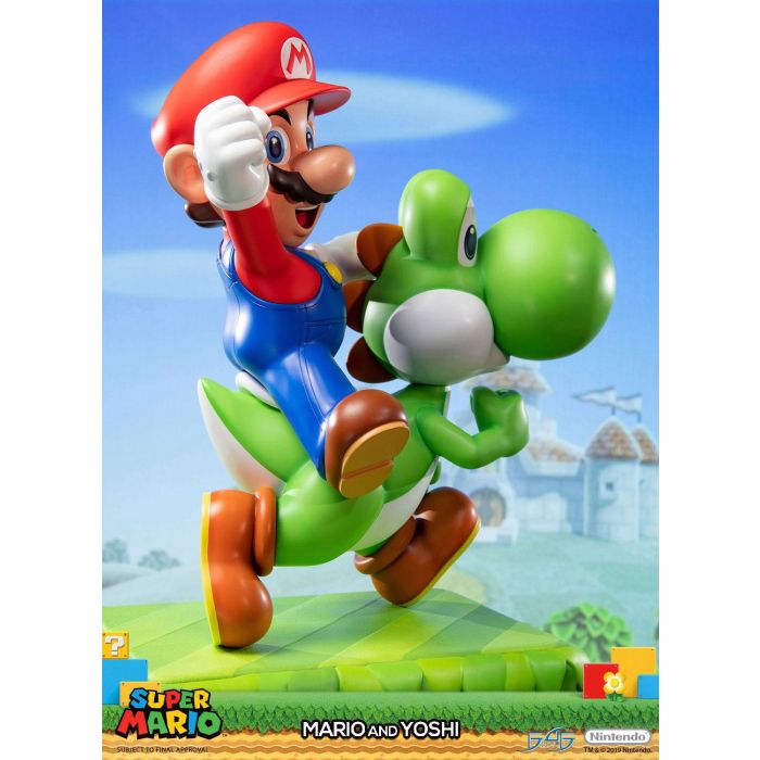 Super Mario Statue Mario & Yoshi 48 cm