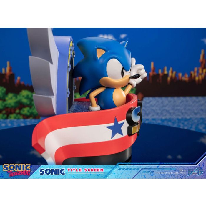 Sonic the Hedgehog Statue Sonic Title Screen 21 cm