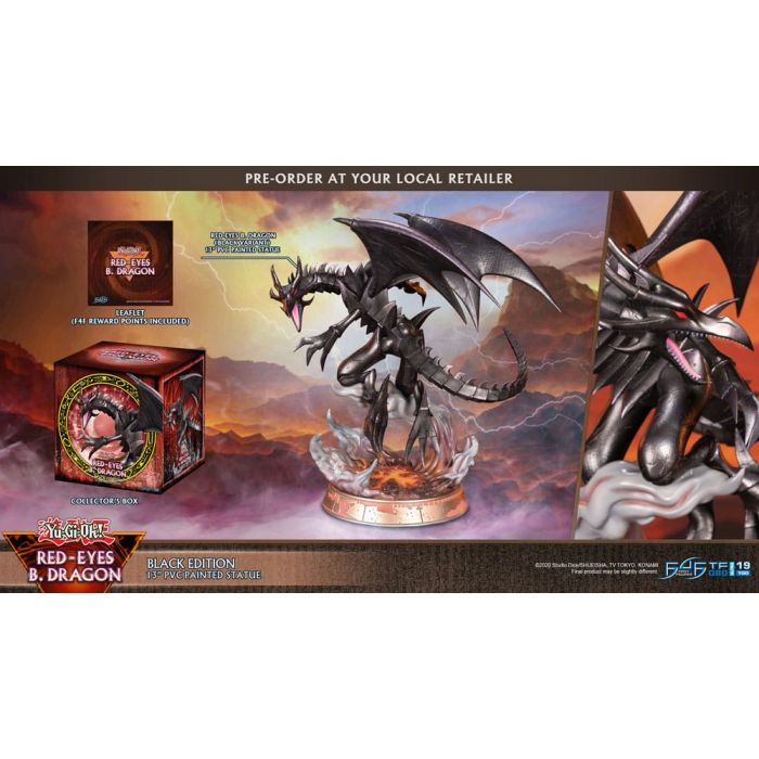 Yu-Gi-Oh! PVC Statue Red-Eyes B. Dragon Black Colour 33 cm