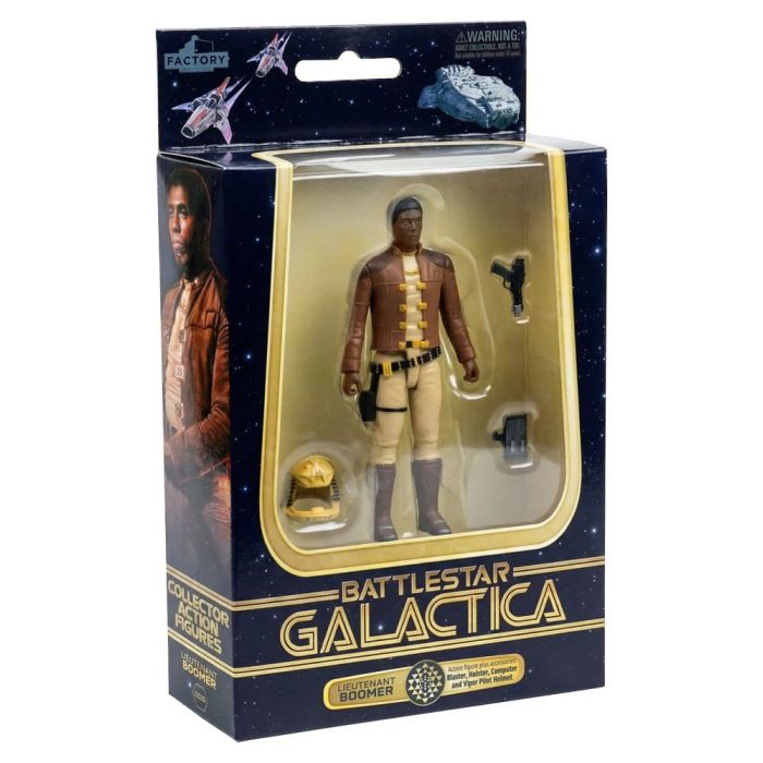 Battlestar Galactica Action Figure with Vehicle Colonial Viper Mk & Lieutenant Boomer