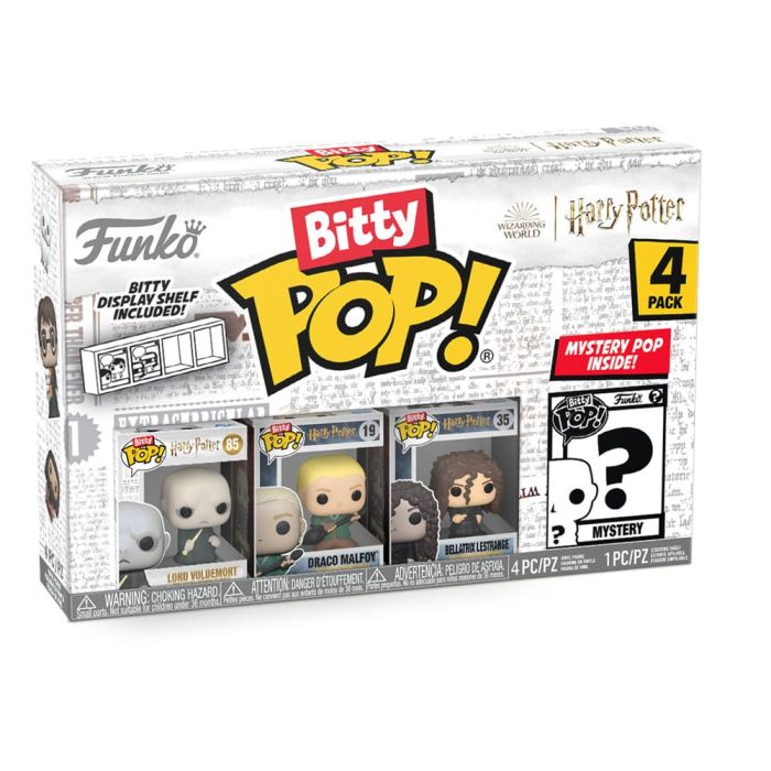 Voldemort, Bellatrix , Draco Quidditch and mystery chase - Funko Bitty Pop! - Harry Potter