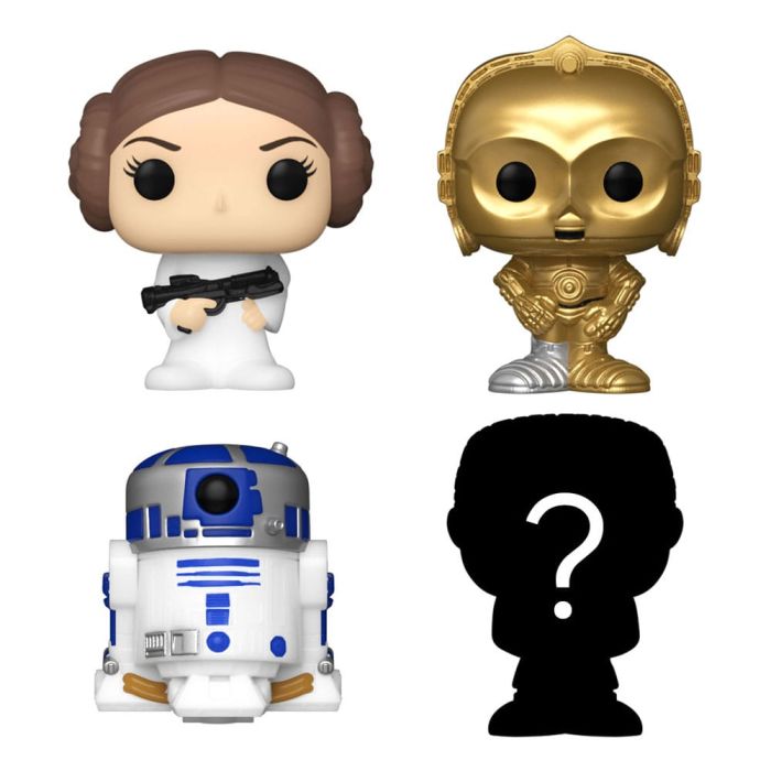 Princess Leia, C-3PO, R2-D2 and mystery chase - Funko Bitty Pop! - Star Wars