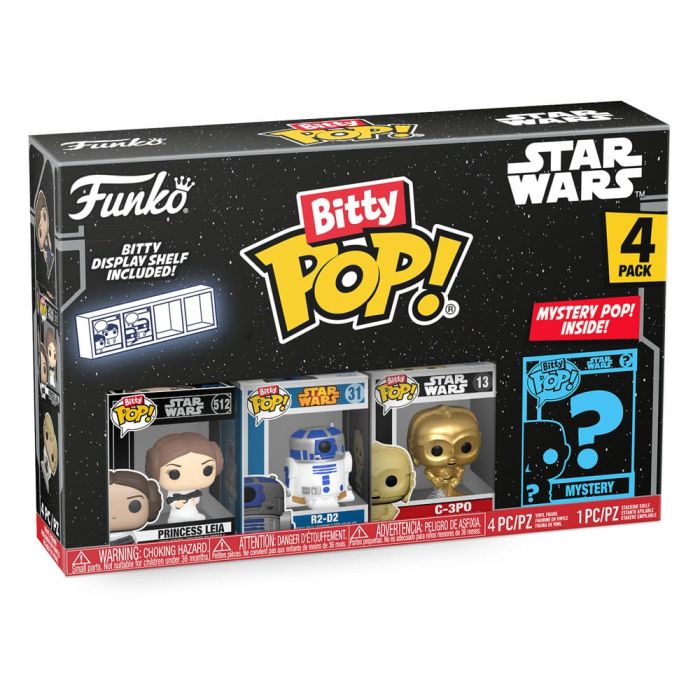 Princess Leia, C-3PO, R2-D2 and mystery chase - Funko Bitty Pop! - Star Wars