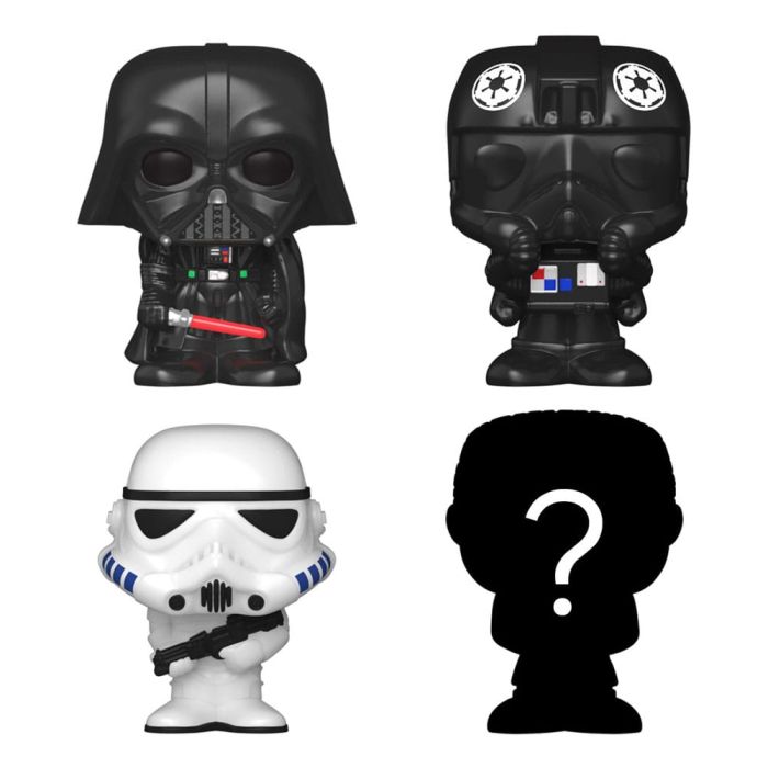 Darth Vader, Tie Fighter Pilot, Stormtrooper and mystery chase - Funko Bitty Pop! - Star Wars