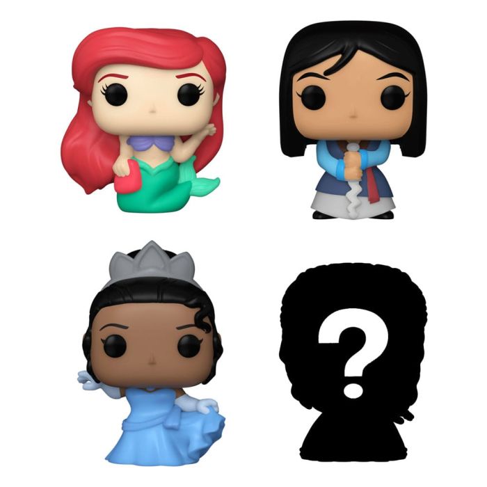 Ariel, Mulan, Tiana and mystery chase - Funko Bitty Pop! - Disney