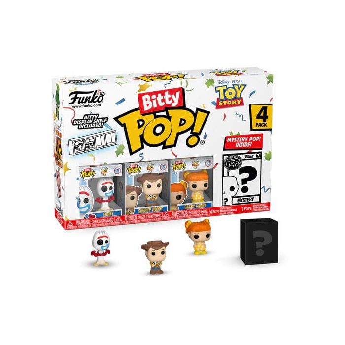 Forky, Sheriff Woody, Gabby Gabby and mystery chase - Funko Bitty Pop! - Toy Story