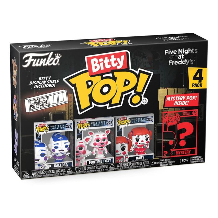 Ballora, Funtime Foxy, Baby and mystery chase - Funko Bitty Pop! - Five Nights at Freddy's