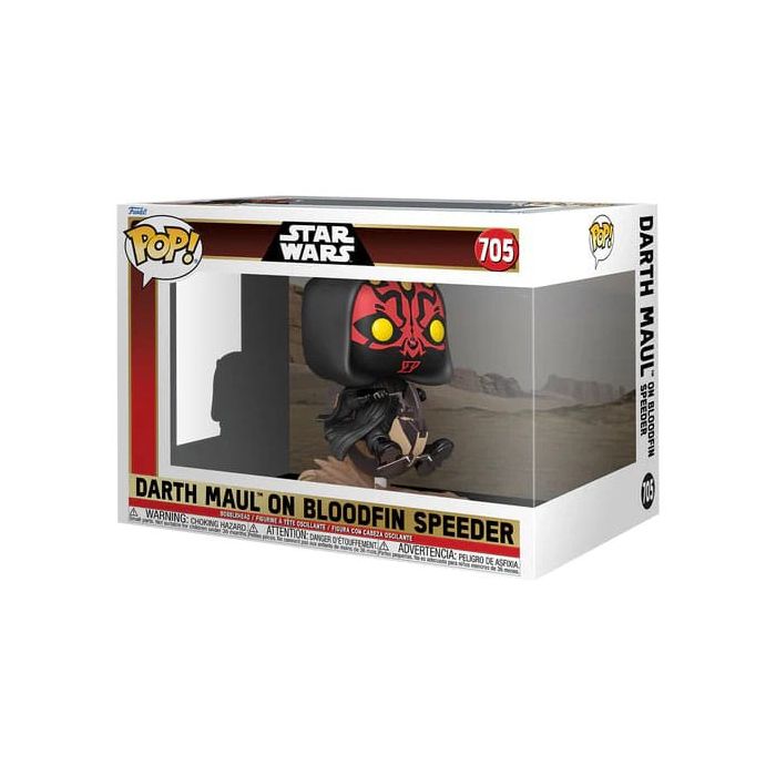 Star Wars POP! Rides Deluxe Vinyl Darth Maul on Bloodfin 9 cm